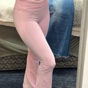 Edikted Light Pink Flare Pants